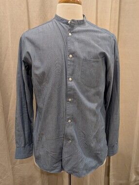 Boglioli Grandfather Collar Shirt Size 16/41